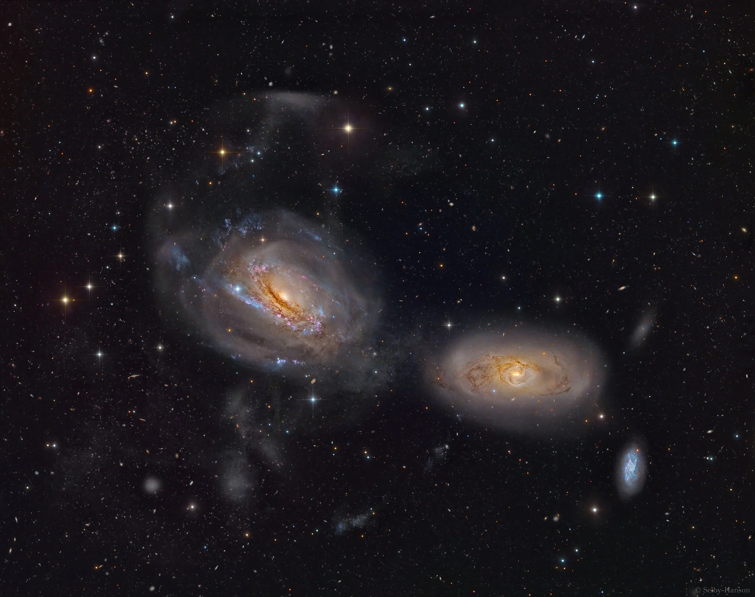 Hanson Astrophotography-NGC 3169 The Scorpion Galaxy